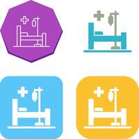 Bed Icon Design vector