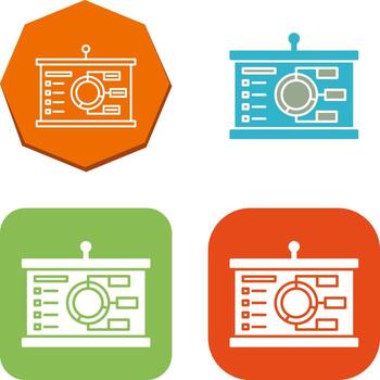 diseño de icono de presentación vector