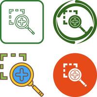 Zoom In Icon Design vector