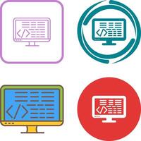 Coding Icon Design vector