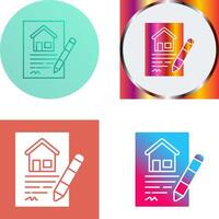 Contract Icon Design vector