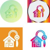 House Key Icon Design vector