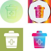 Dustbin Icon Design vector