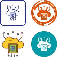 Cloud Computing Icon Design vector