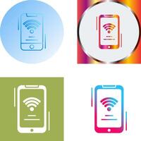 Wifi Signal Icon Design vector