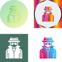 Spy Icon Design vector