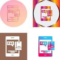 Faq Icon Design vector