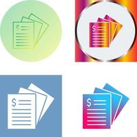 Invoice Icon Design vector