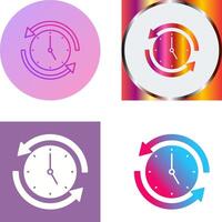 correr hora icono diseño vector