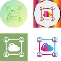 Network Icon Design vector