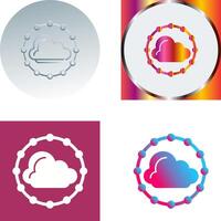 diseño de icono de nube vector