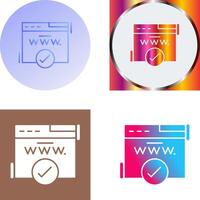 Domain Icon Design vector