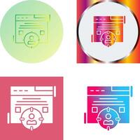 Target Audience Icon Design vector