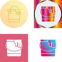 Paint Bucket Icon Design vector