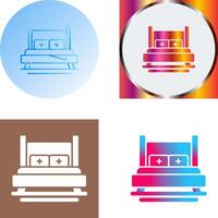 Bed Icon Design vector