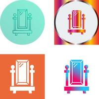 Floor Mirror Icon Design vector