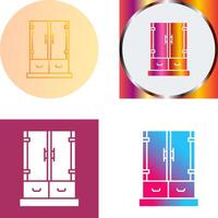 Cabinet Drawer Icon Design vector