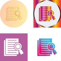 Details Looking Icon Design vector
