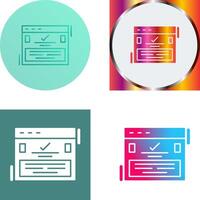 Complete Icon Design vector