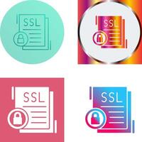 SSL Icon Design vector