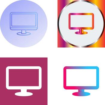 Monitor Icon Design vector