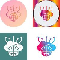 Computing Cloud Icon Design vector