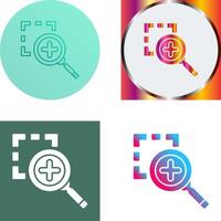 Zoom In Icon Design vector