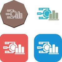 Pie Chart Icon Design vector