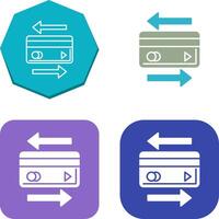 Transaction Icon Design vector