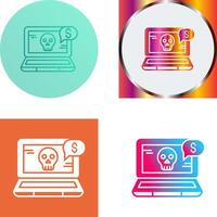 Online Fraud Icon Design vector