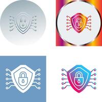 Cyber Security Icon Design vector