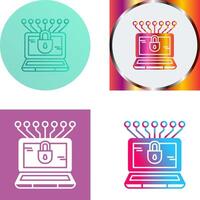 Money Hacking Icon Design vector