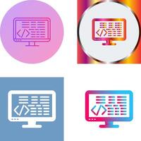 Coding Icon Design vector