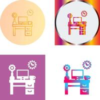 Work Table Icon Design vector