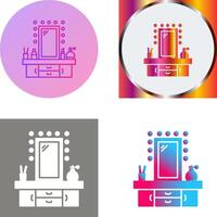 Dressing Table Icon Design vector