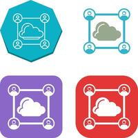 Network Icon Design vector