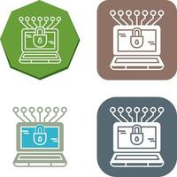 Money Hacking Icon Design vector