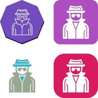 Spy Icon Design vector