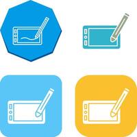 Drawing Tablet Icon Design vector