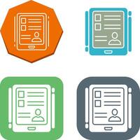 Tablet Icon Design vector