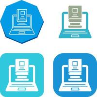 Laptop Icon Design vector