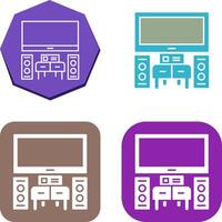 Home Theater Icon Design vector