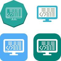 Coding Icon Design vector
