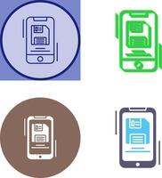 Backup File Icon Design vector