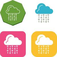 Cloud Coding Icon Design vector