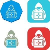 Hacker Icon Design vector