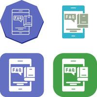 Faq Icon Design vector