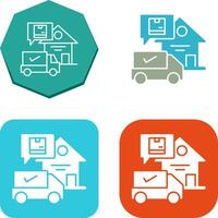 Package Receiving Icon Design vector