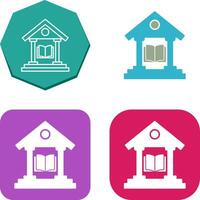 Library Icon Design vector