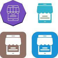 Online Store Icon Design vector